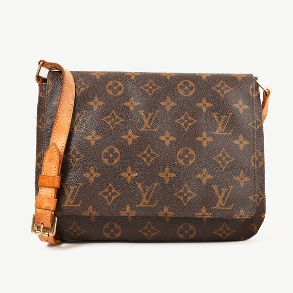 Louis Vuitton Musette Tango Brown Monogram Shoulder Bag